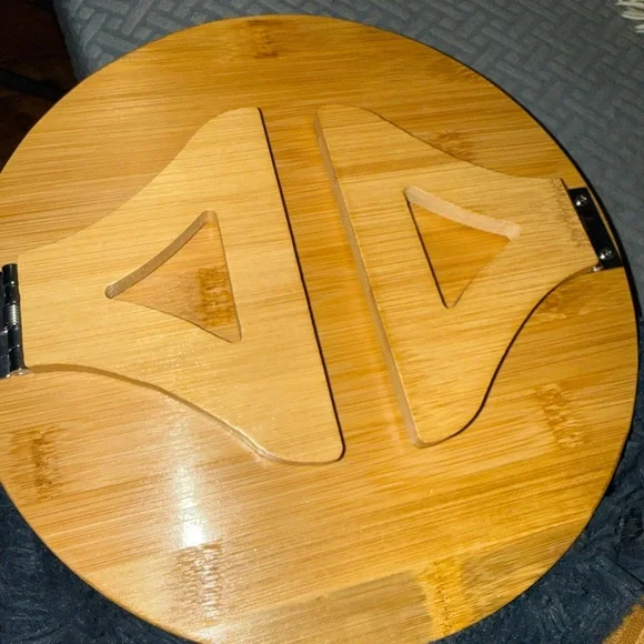 πΉ Round Bamboo sofa arm tray - Picture 8 of 11